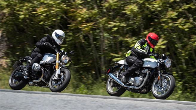 BMW R nineT vs Triumph Thruxton 2017