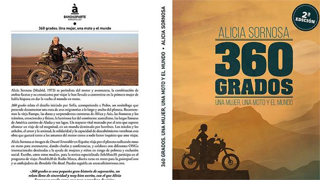 Una mujer, una moto y el mundo