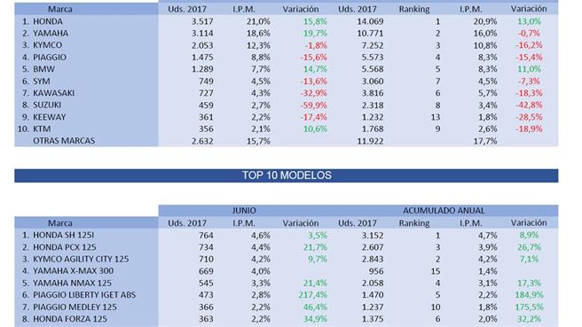Descenso matriculaciones 2017