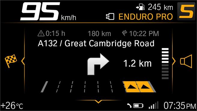 BMW Connected Ride: TFT en la trail GS