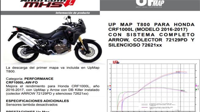 UpMap T800 para Africa Twin