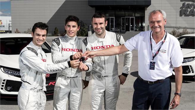 Pilotos del nuevo Honda Civic Type R