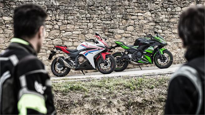 Honda CBR 500R versus Kawasaki Ninja 650