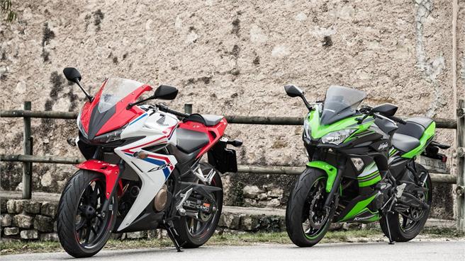 Honda CBR 500R versus Kawasaki Ninja 650