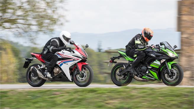 Honda CBR 500R versus Kawasaki Ninja 650