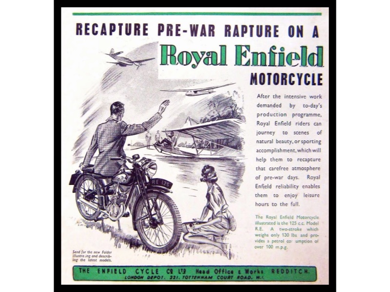 We review the evolution of motorcycle advertising