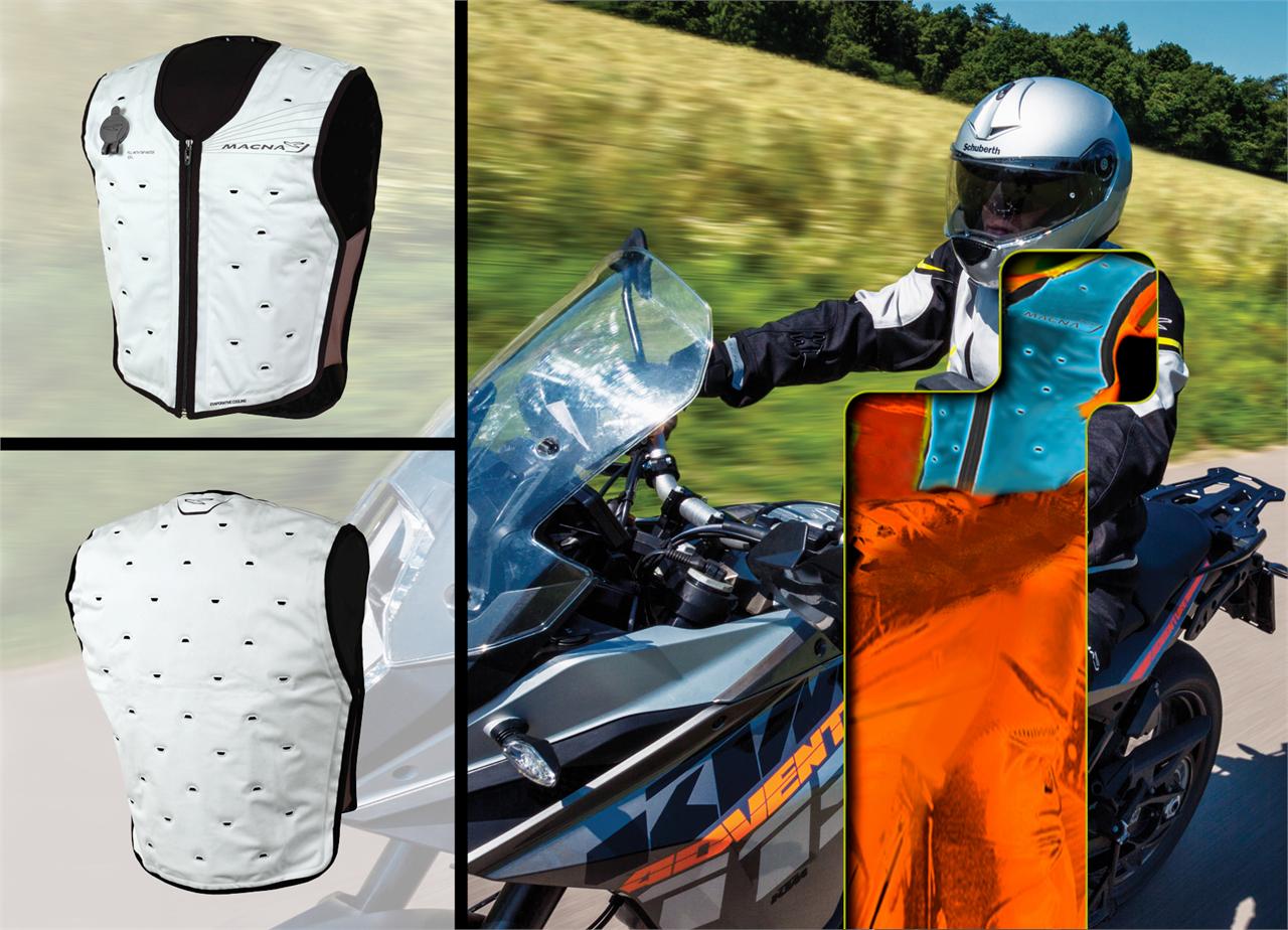 Botas Motocross Gilet Macna Cooling Vest Evo Grigio Nero [it