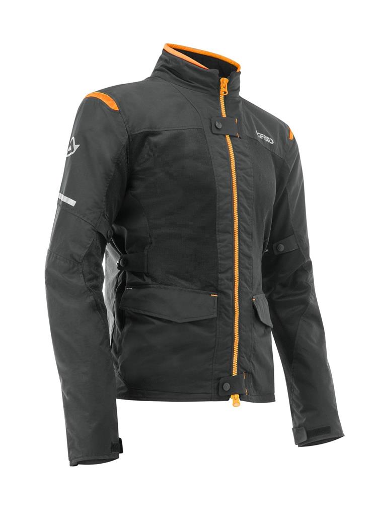 Veste Moto Textile Acerbis Ramsey My Vented 2 – Gris/Jaune, 3XL – Homme, Respirante