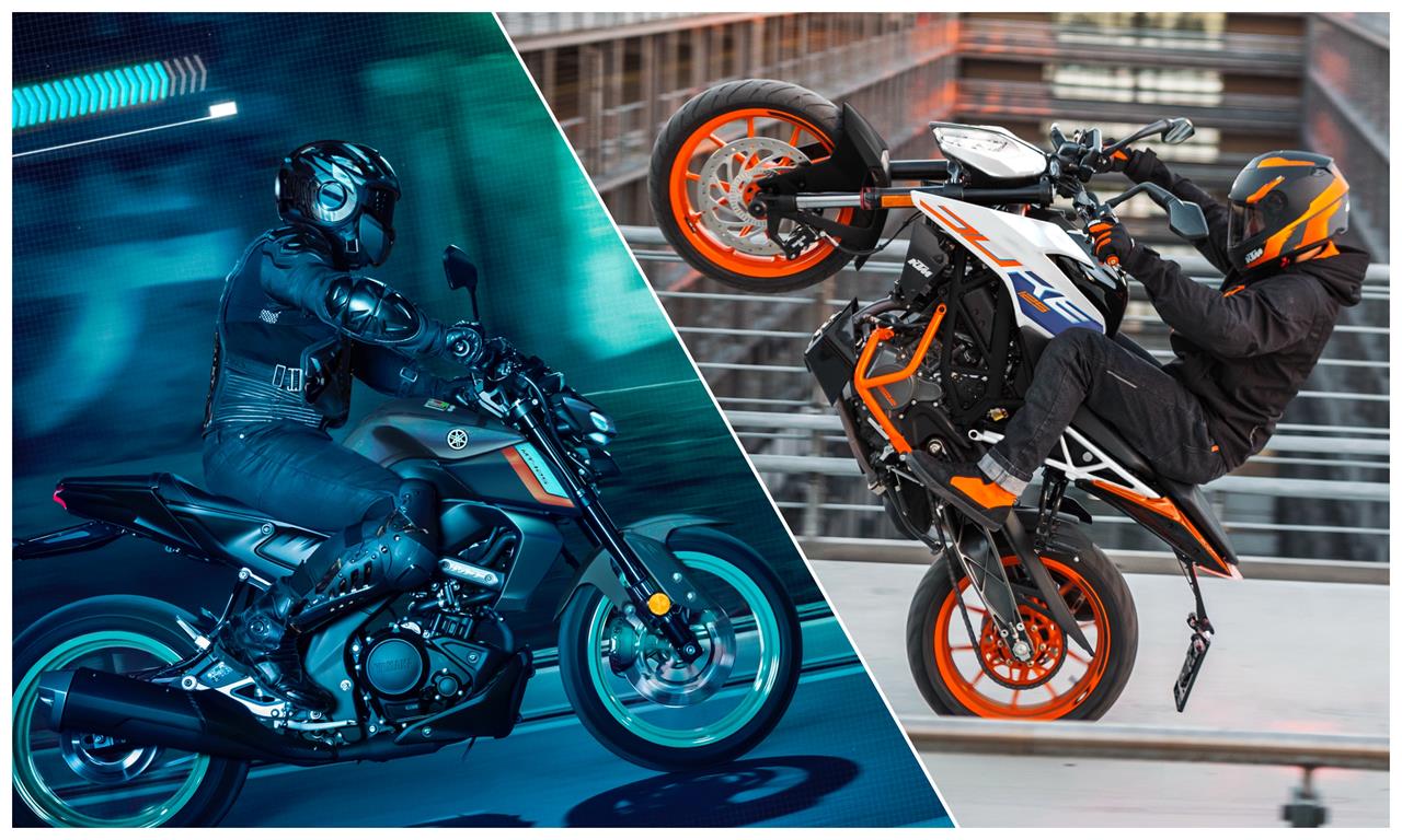 Ktm duke vs yamaha deals mt 125