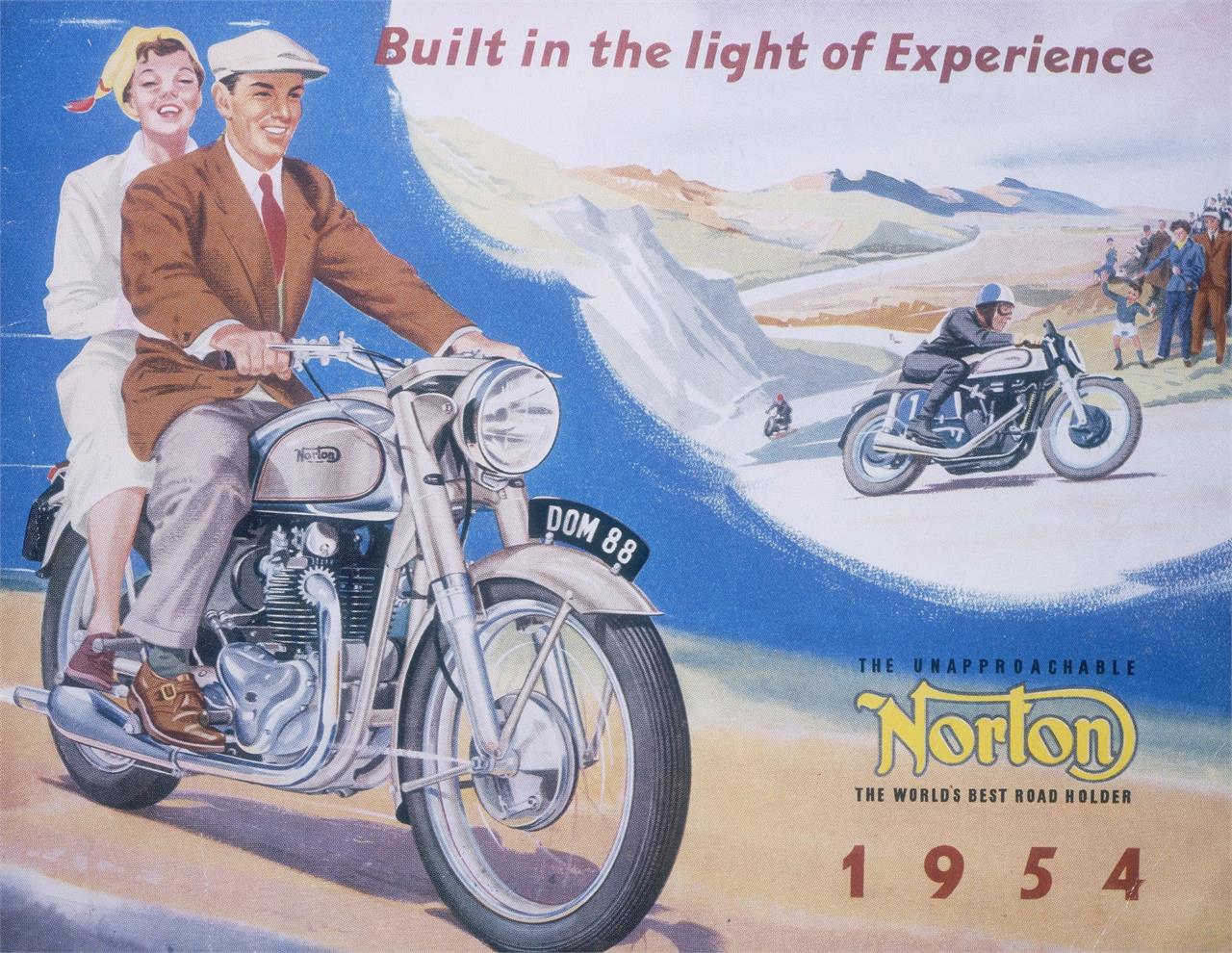 We review the evolution of motorcycle advertising